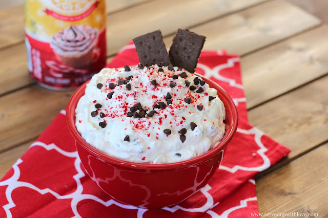 Peppermint Mocha Cheesecake Dip recipe from Served Up With Love