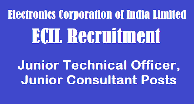 ECIL Hyderabad Recruitment 2019 - 2100 Jr Technical Officer, Jr Consultant Posts - Apply Online TS Jobs, latest jobs, ECIL Recruitment, Junior Technical Officers Jobs, Junior Consultant Jobs, ECIL Hyderabad Recruitment
