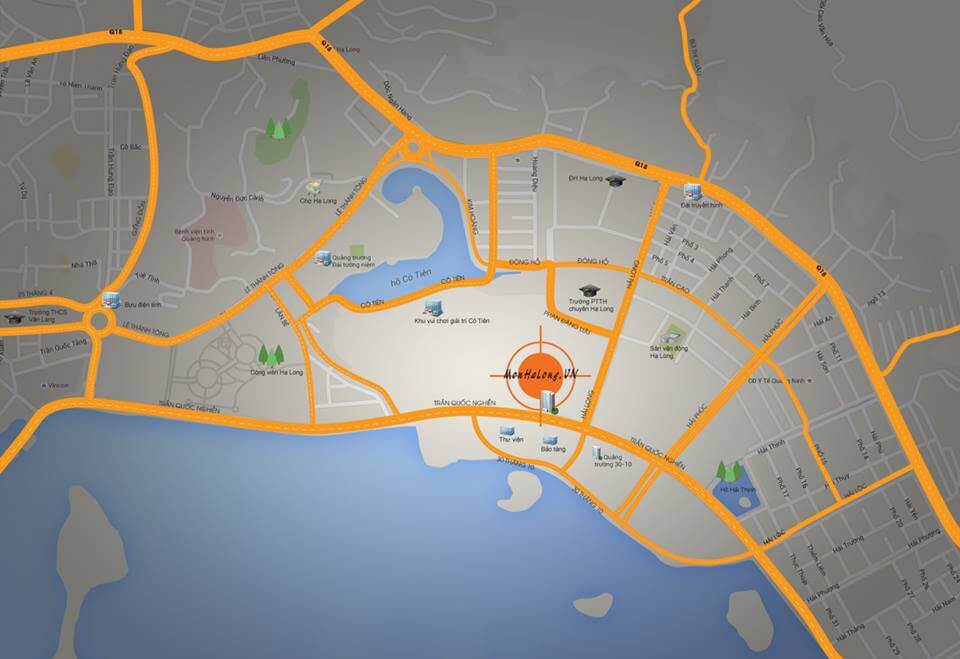 Vị trí đắc địa dự án chung cư Mon Bay Hạ Long Vị trí đắc địa dự án chung cư Mon Bay Hạ Long