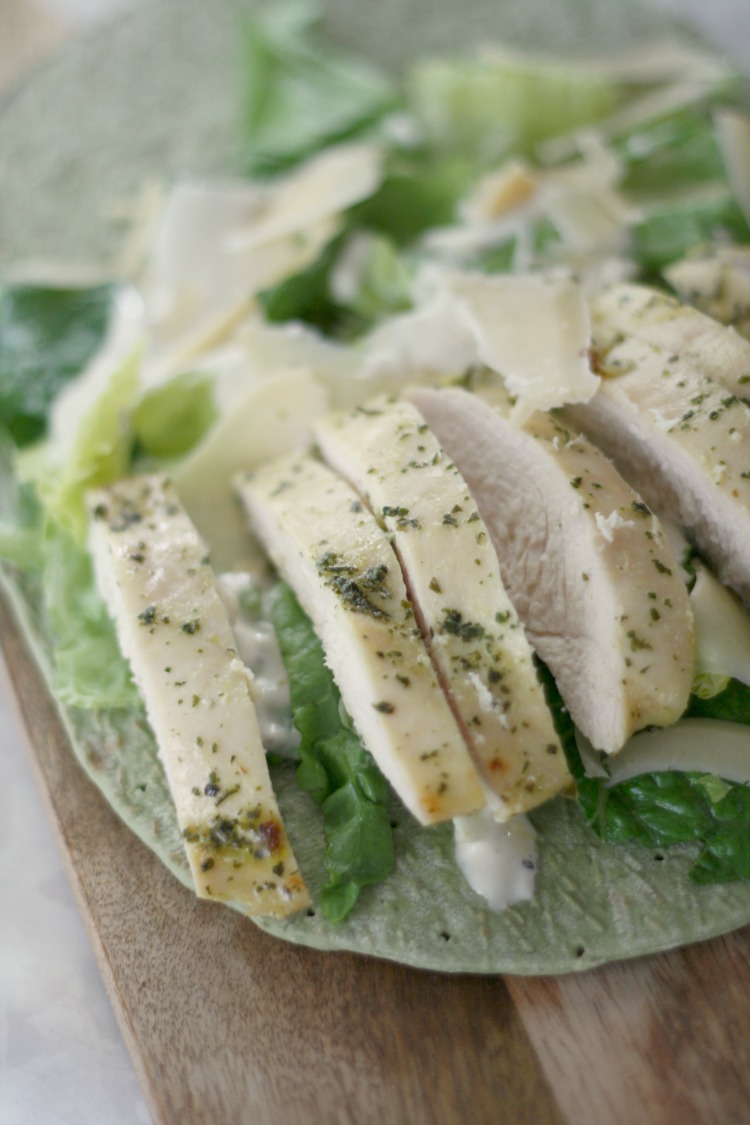 The Chef's Table - Caesar Salad Cups with a dressing pipette