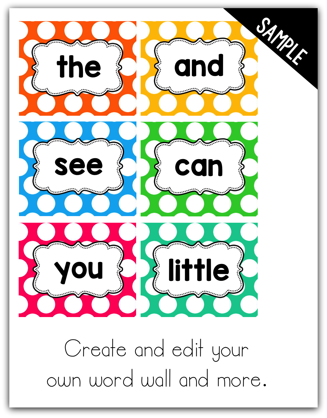 Editable Polka Dot Labels! editable-polka-dot-labels