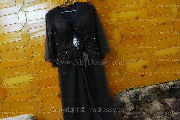 Sheath/Column V-neck Floor-length Chiffon Dress Sheath/Column V-neck Floor-length Chiffon Dress