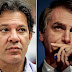 Bolsonaro estaciona em 28% e Haddad cresce 3 pontos e vai a 22%, aponta Ibope.