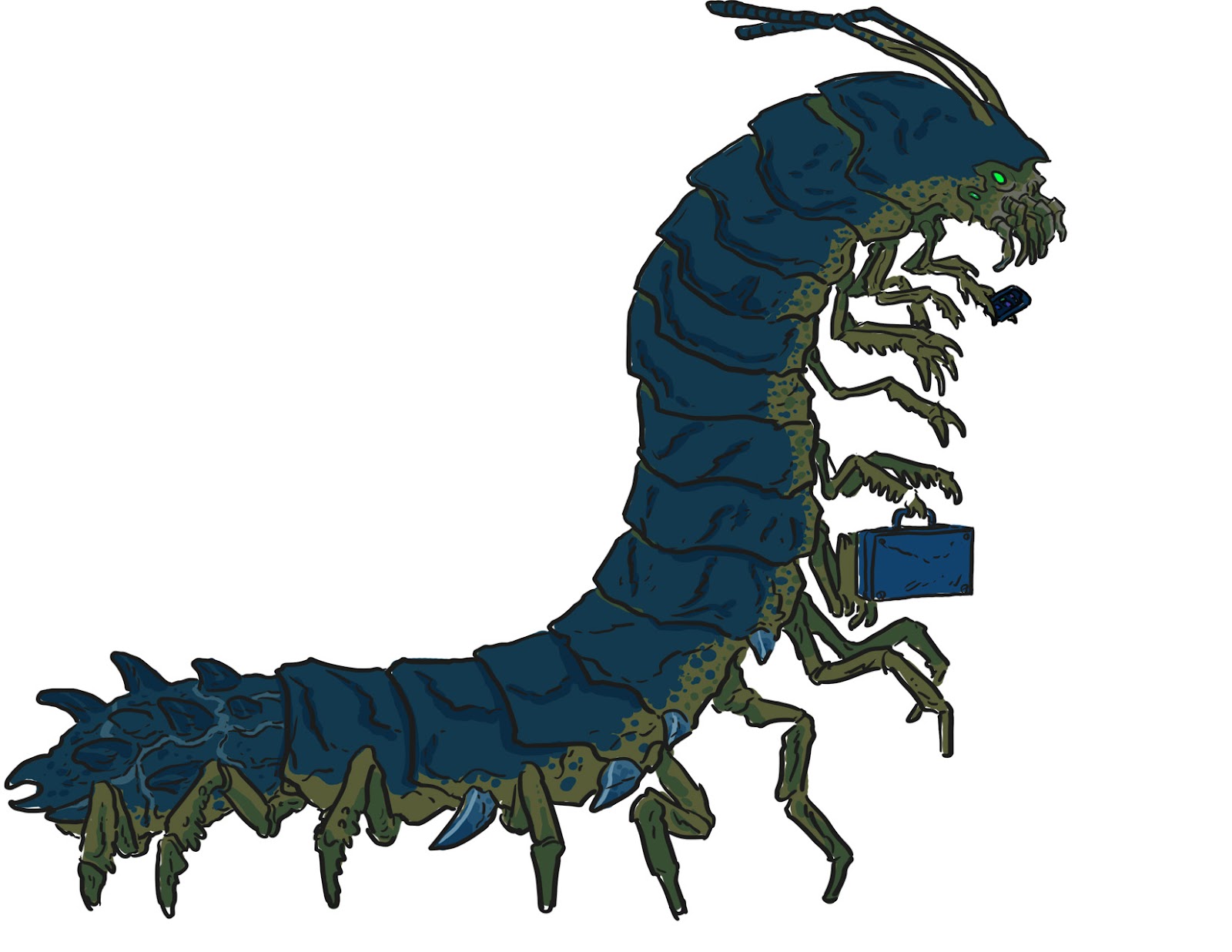 Centipede alien dude from Warhead cover.