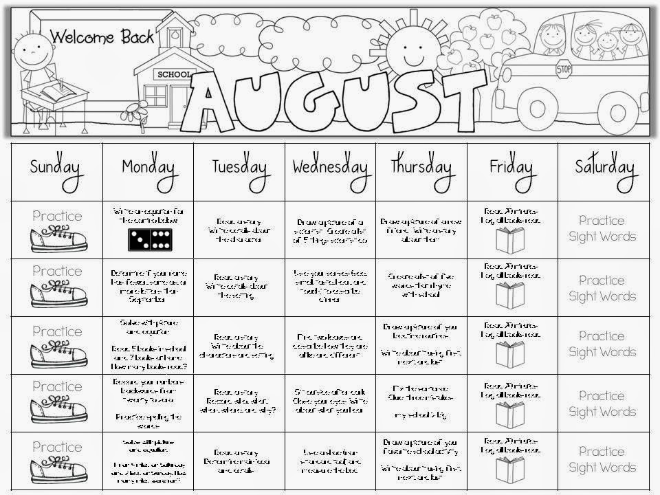 Printable 1st Grade Homework Packets