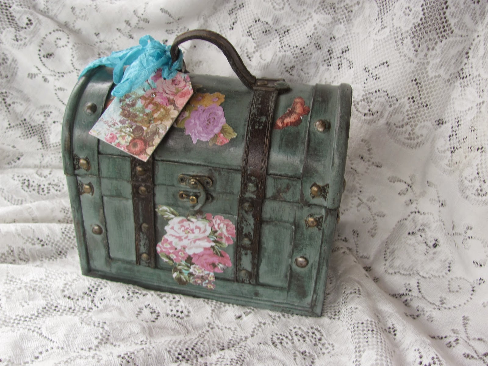 My Shabby Chateau Petite Decoupaged Trunk