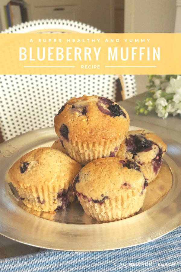 ciao! newport beach super healthy blueberry muffins