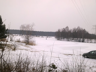 zalew Nakło-Chechło zimą