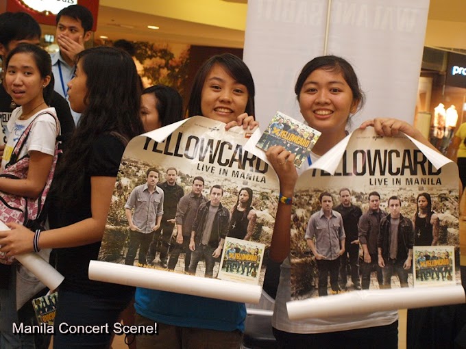 photos: Yellowcard in Manila (autograph signing and meet/greet) in SM Megamall