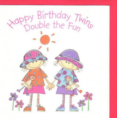 happy birthday wishes funny twins double the fun