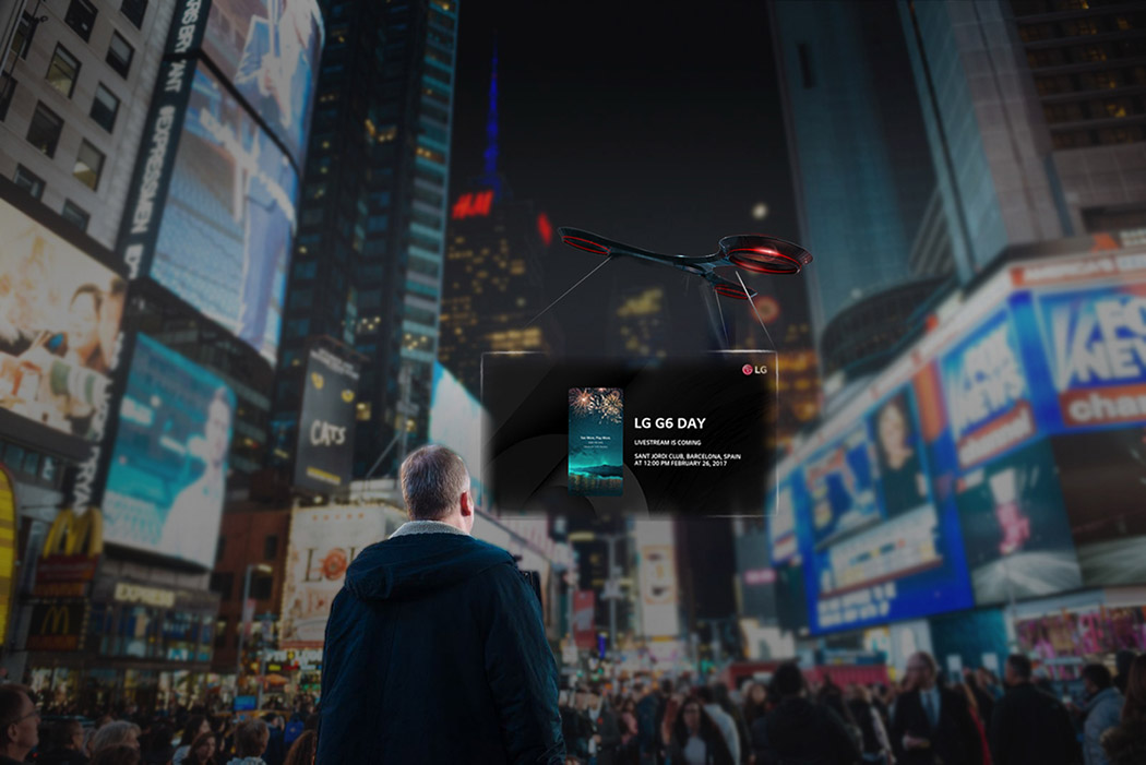 ARON dron publicidad