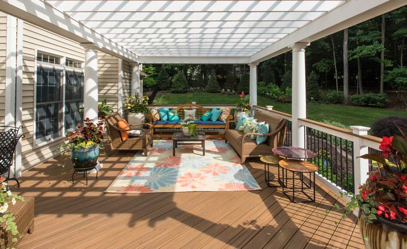 Showpiece pergolas.