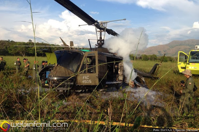 Accidente Helicoptero Tolemaida FAC4505