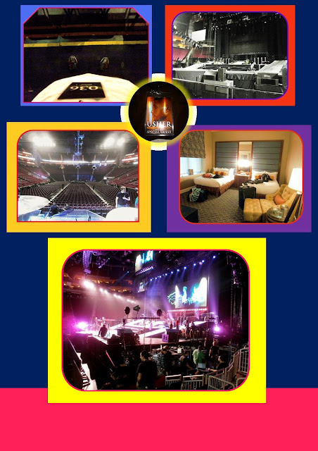 Backstage Pass, Hotel Room in Baltimore, Main stage, Brook's Drummer View, During Usher's Rehearsal