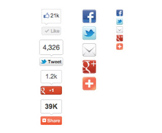 Cara Membuat Widget Tombol Sosial Media (FB, Twitter, Google+) di Blog
