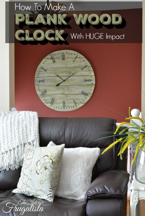 How To Build A Large Rustic Plank Wood Clock