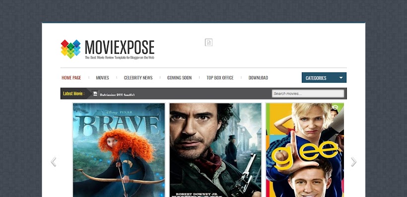 Moviexpose Free Blogger Template