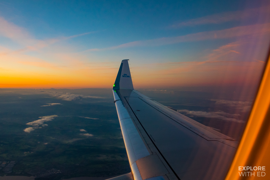 Flying from Cardiff to Amsterdam with KLM