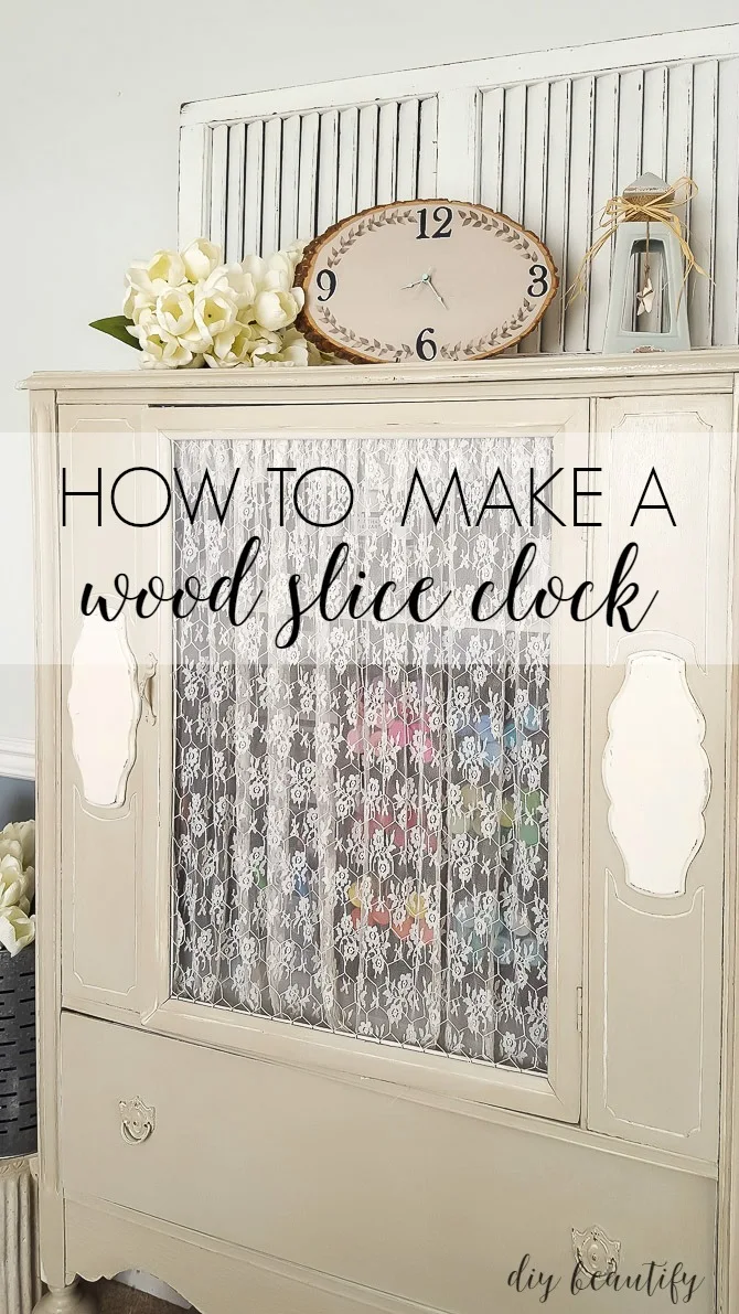 wood slice clock tutorial