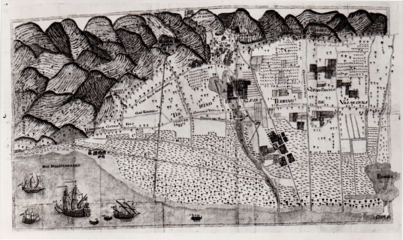 Mapa de la Baronia de l'Eramprunyà