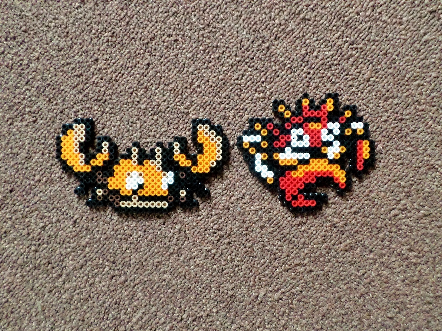 Long Black Fingers Pokemon Perler Beads Set Seven
