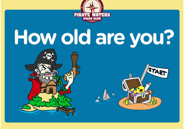 English Is Funtastic How Old Are You Interactive Pirate Board Game