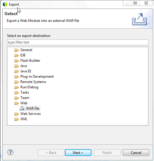 Connecting The Dots Create war file for Flex/Java project