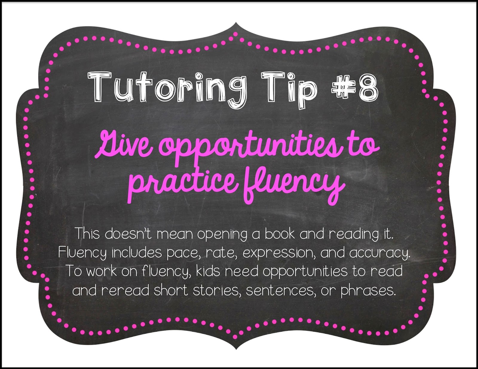 Primary Chalkboard Tutoring Tips