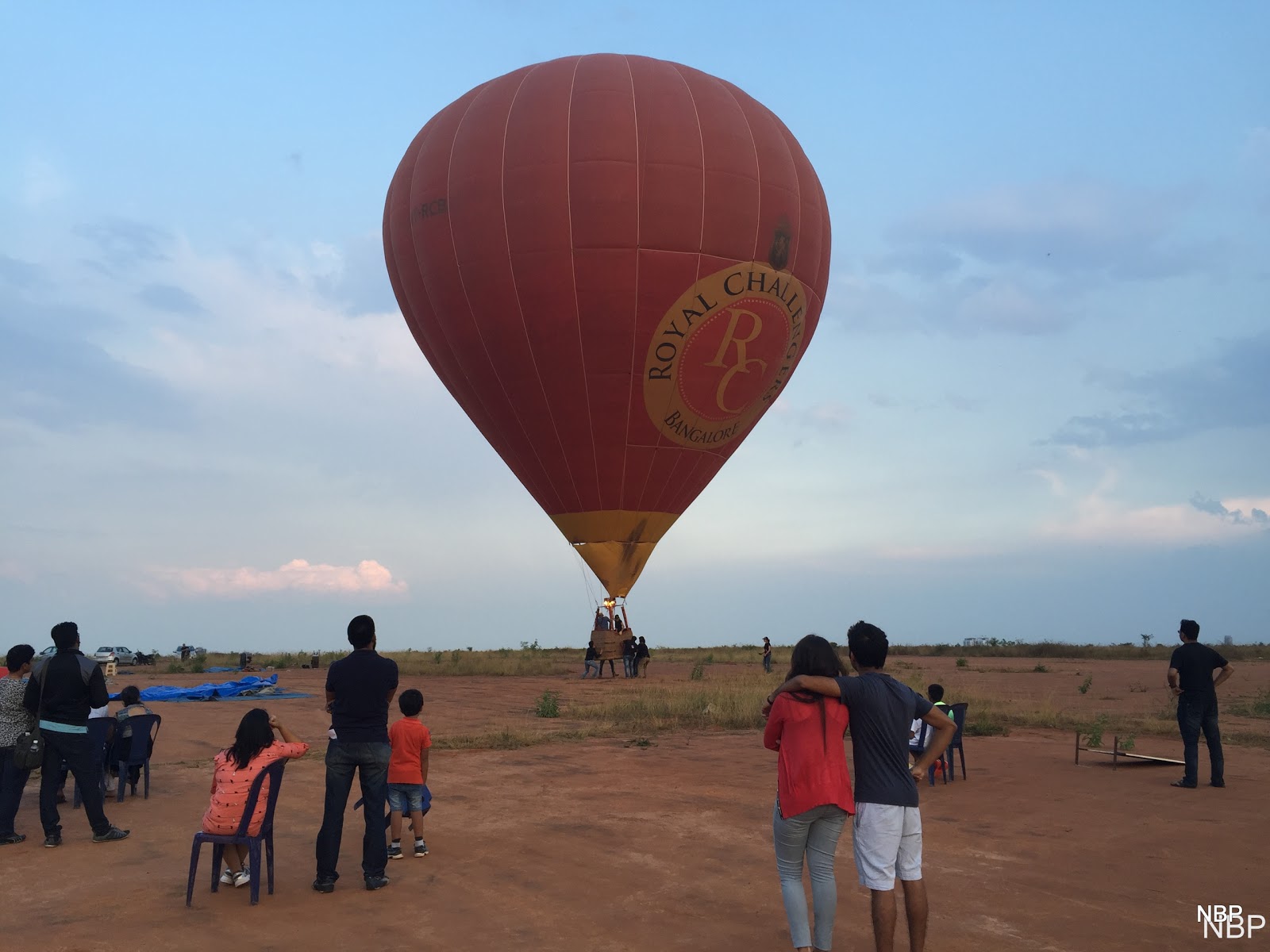 Hot air balloon ride at Jakkur