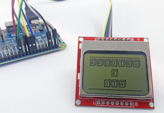 Detalhe Display Nokia com Raspberry Pi Detalhe Display Nokia com Raspberry Pi