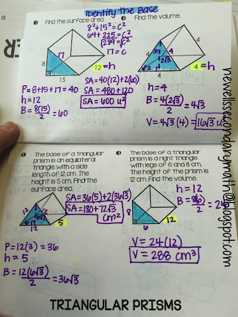 Surface Area & Volume of Prisms Unit | Mrs. Newell's Math