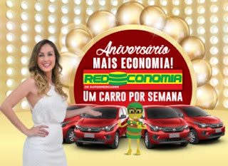 Promoção Redeconomia de Supermercados 2017 Aniversário Um Carro Por Semana
