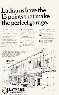 Lathams BMC 1970 advert - Woodgate, Southfield Rd, Loughborough