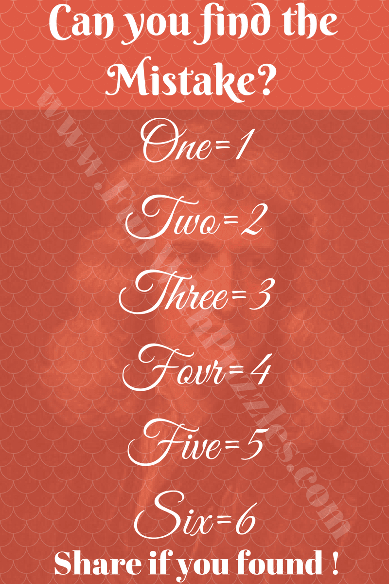 More Puzzles to Find the Mistake in Picture