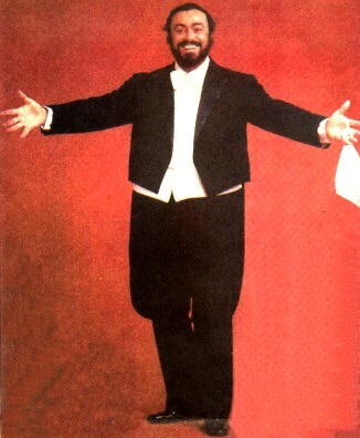 Luciano Pavarotti Foto de Luciano Pavarotti en sesión fotográgica