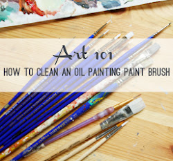 oil paint clean brush painting sears lee care erika