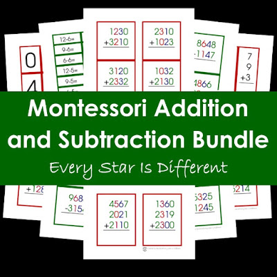 Montessori Addition and Subtraction Bundle