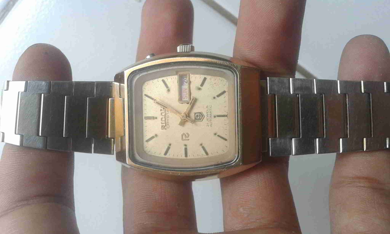 Jam Tangan Jadul Ricoh Crystal Automatic Jam Jadul Classic Antik Japan