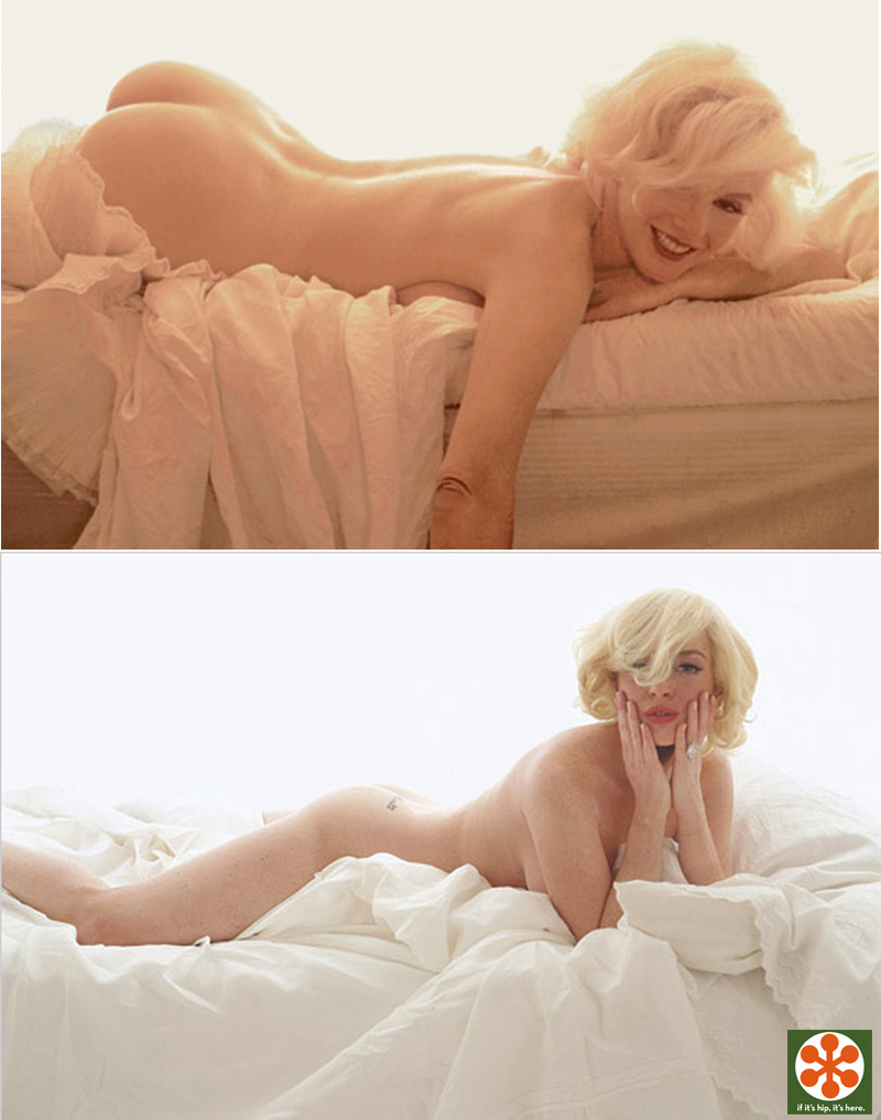 Lindsay Lohan In Nude Marilyn Monroe Photo Shoot