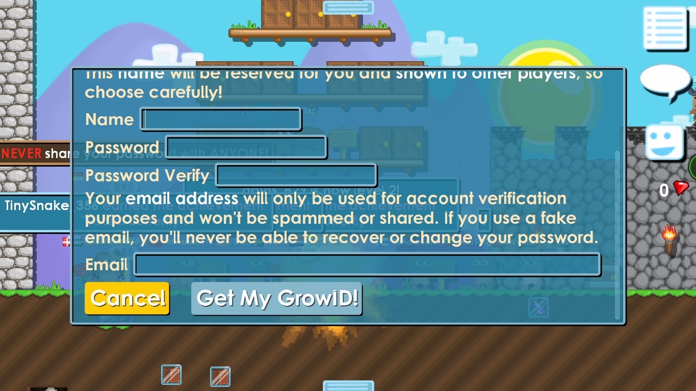 Cara Membuat Akun Game "Growtopia" D'KINGS Blogspot