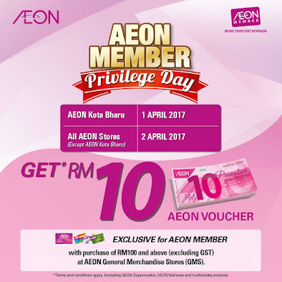 AEON Member Privilege Day Free Cash Voucher