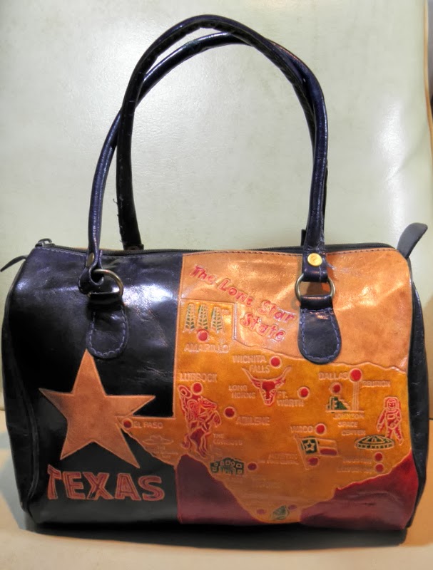 Vintage Hand Tooled Leather Texas Doctor Bag