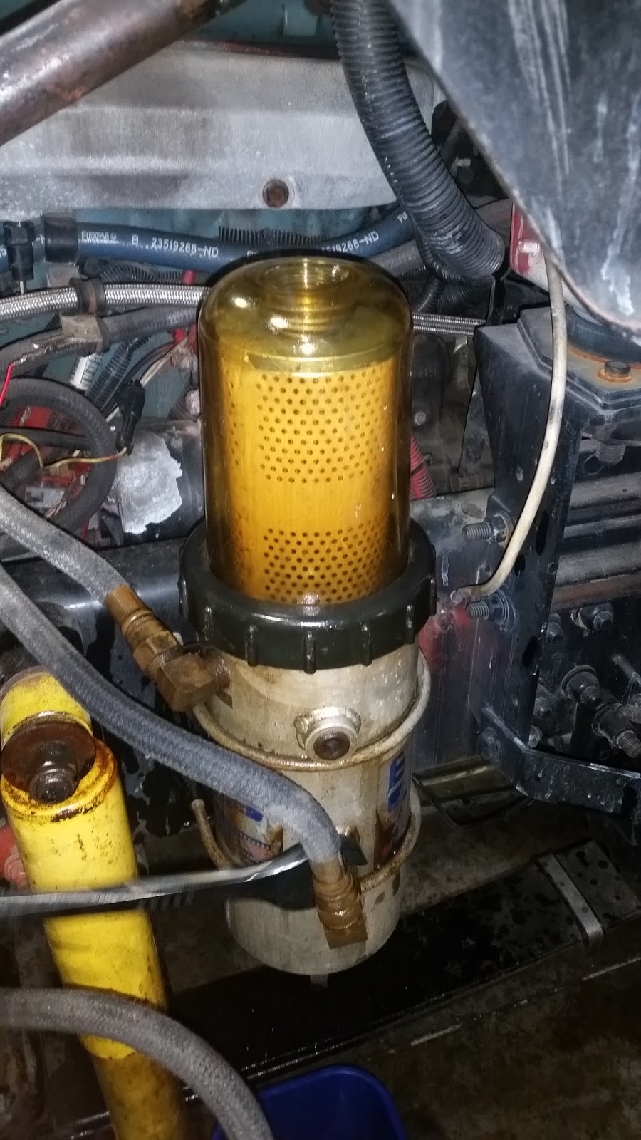 Filter housing and clear cover.