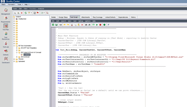 Test Automation: Executing Coded UI Tests from Quality Center