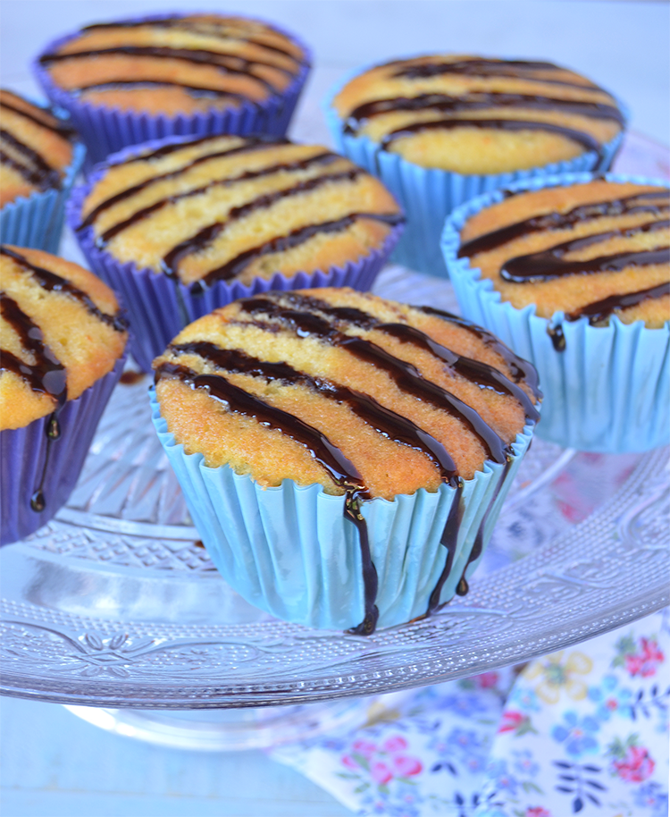 Muffins de mandarina y chocolate / Recetas dulces, fáciles y ricas