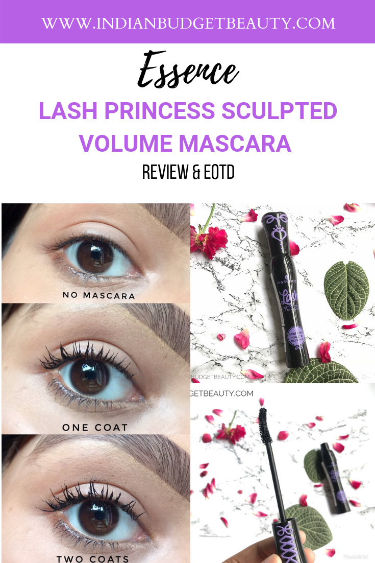 Essence Lash Princess Sculpted Volume Mascara Review EOTD Indian