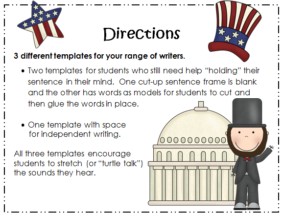 http://www.teacherspayteachers.com/Product/Presidents-Day-Writing-3-templates-included-558067