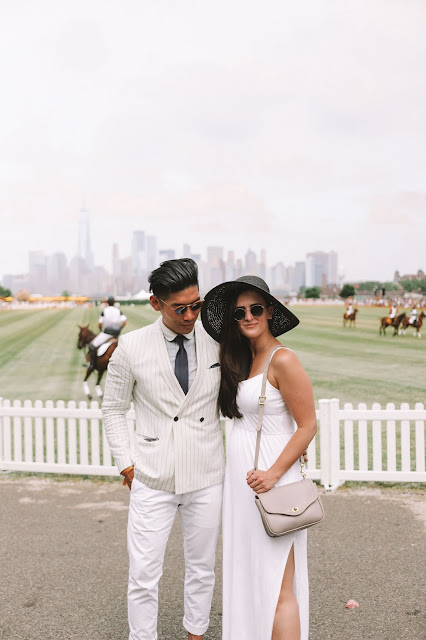 Couple's All-White Summer Outfit