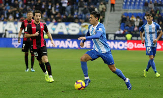 Málaga, Renato Santos acabó tocado ante el Fuenlabrada