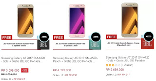Gratis JBL GO untuk Pembelian Samsung A series 2017 Gratis JBL GO untuk Pembelian Samsung A series 2017